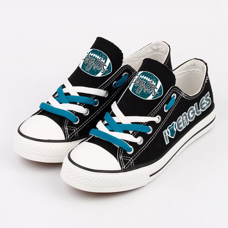 Philadelphia Eagles Low Top Canvas Sport Sneakers Shoes For Men Women Fans - Image 5