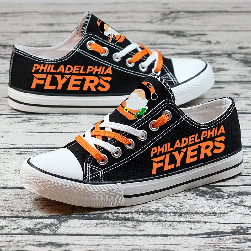 Alternative view of Philadelphia Flyers Low Top Canvas Sport Sneakers Shoes For Men Women Fans