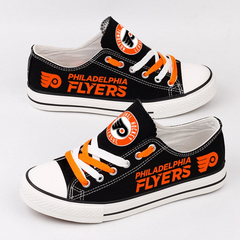 Alternative view of Philadelphia Flyers Low Top Canvas Sport Sneakers Shoes For Men Women Fans
