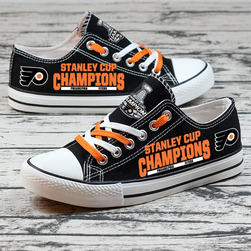 Philadelphia Flyers Low Top Canvas Sport Sneakers Shoes For Men Women Fans - Image 3