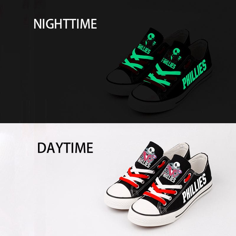 Alternative view of Philadelphia Phillies Limited Print Low Top Canvas Shoes Sport Sneakers For Men Women Fans