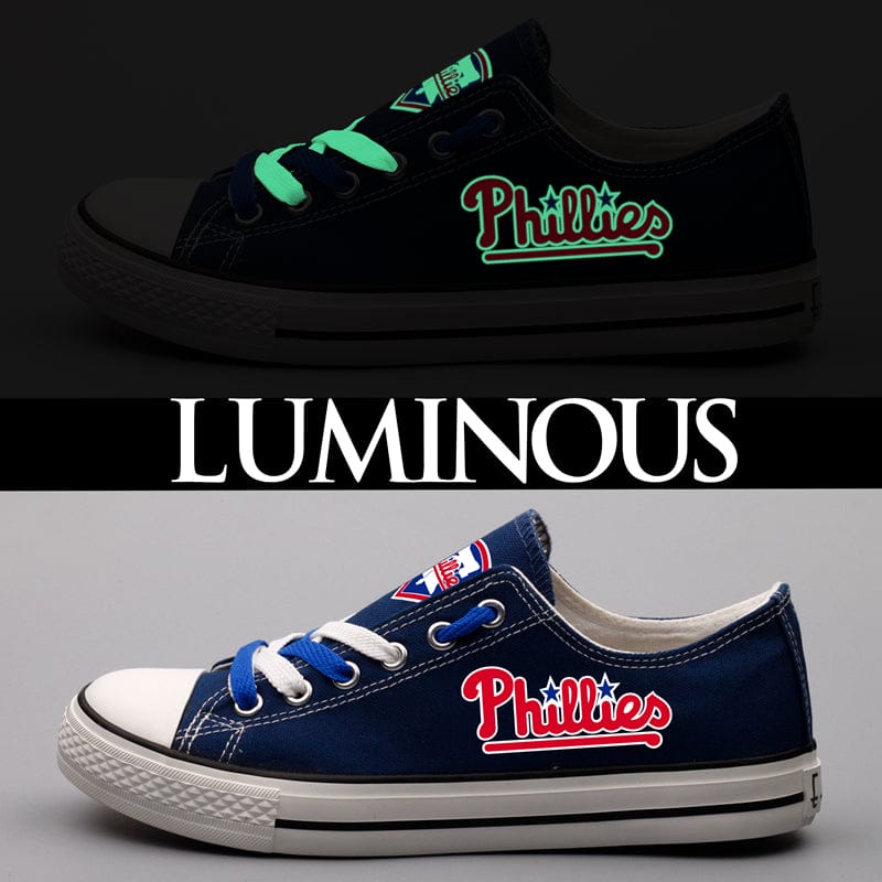 Alternative view of Philadelphia Phillies Limited Print Low Top Canvas Shoes Sport Sneakers For Men Women Fans