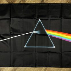 Pink Floyd Flag 3x5 ft Black Banner Dark Side of the Moon Rock N Roll Band New