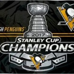 Pittsburgh Penguins 2017 Stanley Cup Champions Flag 3X5Ft Polyester Digital Print Banner USA