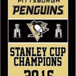 Pittsburgh Penguins Champions US Flag 3X5Ft Polyester Digital Print Banner USA