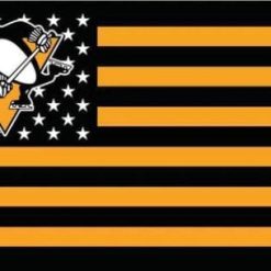 Pittsburgh Penguins Logo Flag 3X5Ft Polyester Digital Print Banner USA