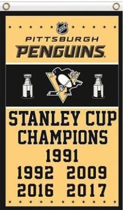 Pittsburgh Penguins Team US Sport Flag 3X5Ft Polyester Digital Print Banner USA