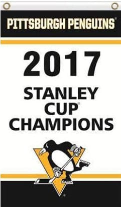 Pittsburgh Penguins Team US White Flag 3X5Ft Polyester Digital Print Banner USA