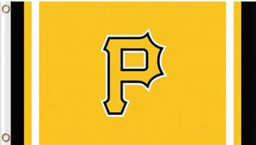 Pittsburgh Pirates Custom Flag 3X5Ft Banner USA Polyester with Brass Grommets