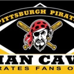 Pittsburgh Pirates Man Cave Yellow Flag 3X5Ft Banner USA Polyester with Brass Grommets