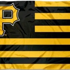 Pittsburgh Pirates Nation US Flag 3X5Ft Banner USA Polyester with Brass Grommets