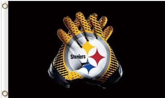 Pittsburgh Steelers Gloves Flag 3X5 Ft Polyester Banner USA 90x150cm