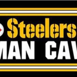 Pittsburgh Steelers MAN CAVE Flag 3X5 Ft Polyester Banner USA 90x150cm