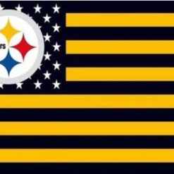 Pittsburgh Steelers Star and Stripes US Flag 3X5 Ft Polyester Banner USA 90x150cm