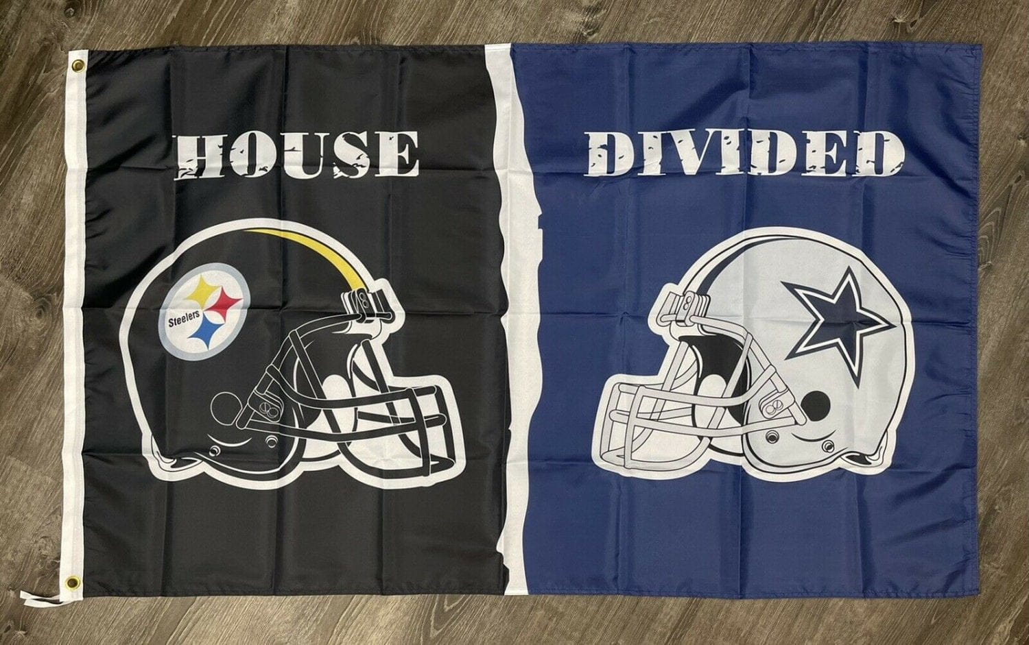 Pittsburgh Steelers vs Dallas Cowboys House Divided Flag 3x5 ft Banner New
