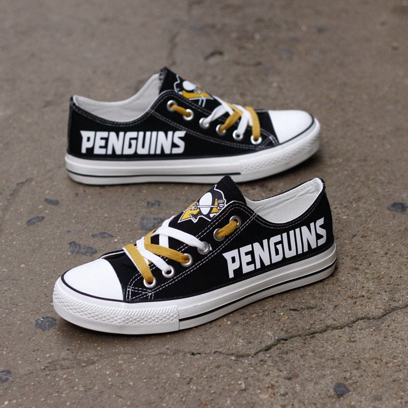 Pittsburgh Penguins Low Top Canvas Sport Sneakers Shoes For Men Women Fans - Image 5