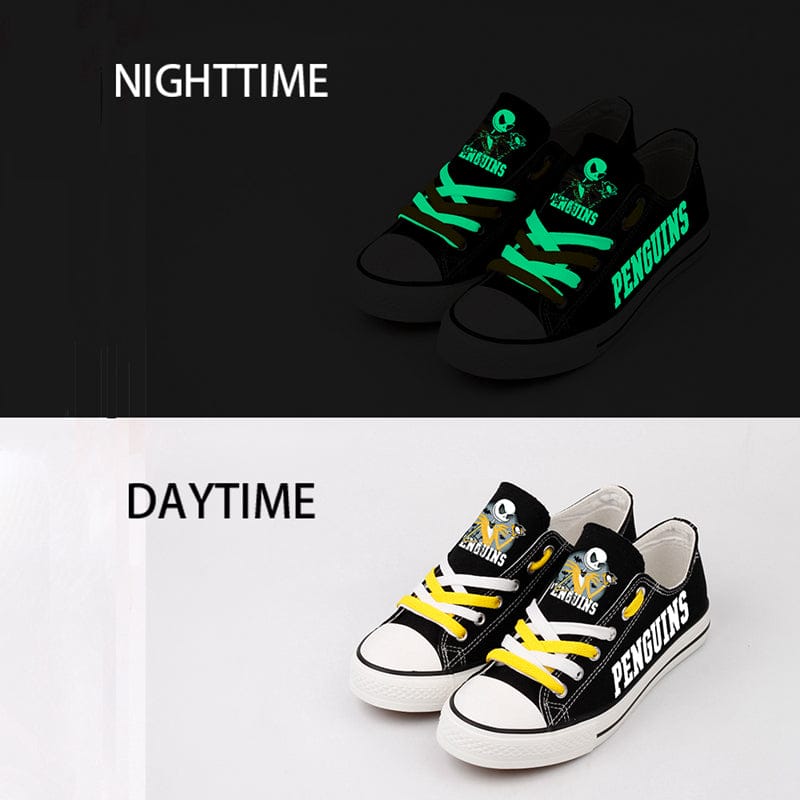 Alternative view of Pittsburgh Penguins Low Top Canvas Sport Sneakers Shoes For Men Women Fans