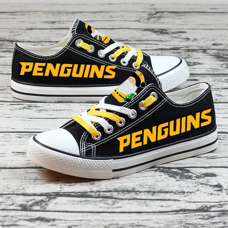 Pittsburgh Penguins Low Top Canvas Sport Sneakers Shoes For Men Women Fans - Image 3