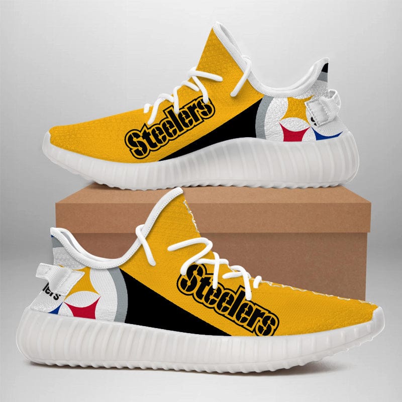 Alternative view of Pittsburgh Steelers NFL 350v Yeezy Sneakers For Men Women Fans