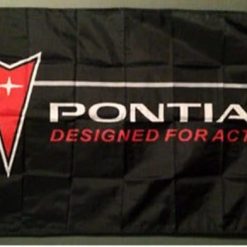 Pontiac Flag Black 3X5 Ft Polyester Banner USA 90x150cm