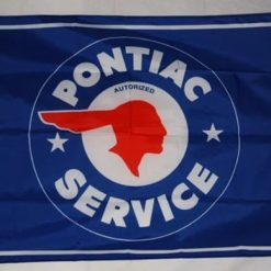 Pontiac Service Blue Flag 3X5 Ft Polyester Banner USA 90x150cm