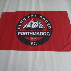 Porthmadog Football Club flag Clwb Pel Droed Porthmadog Flag 3x5ft Banner polyester