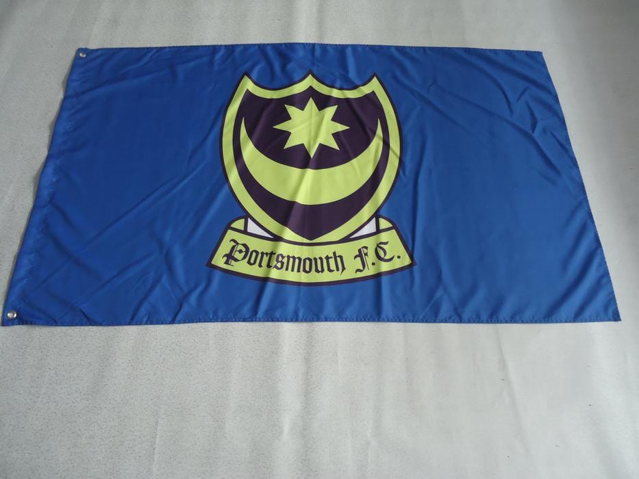Portsmouth Football Club Flag 3x5ft Banner polyester