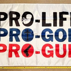 Pro Life Pro Gun Pro God W Equality Vote Pro Life Poster Sign 3x5'