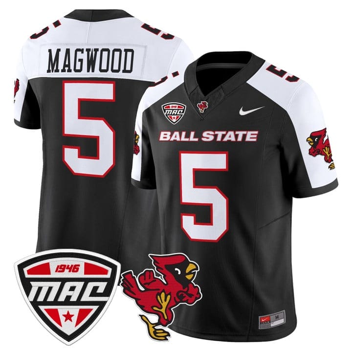 Qian Magwood Jersey #5 Ball State Cardinals 2025 Limited Stitched - Image 3