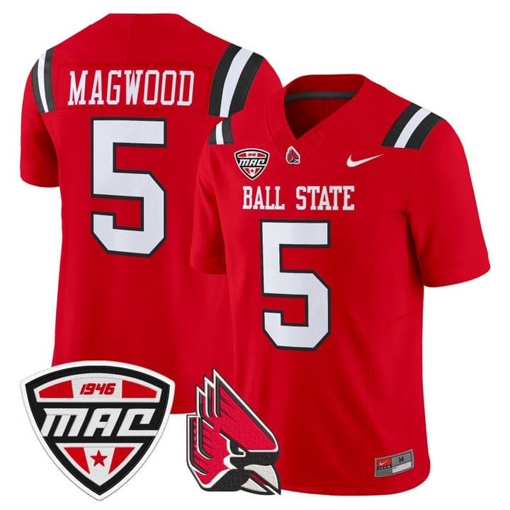 Qian Magwood Jersey #5 Ball State Cardinals 2025 Limited Stitched - Image 5