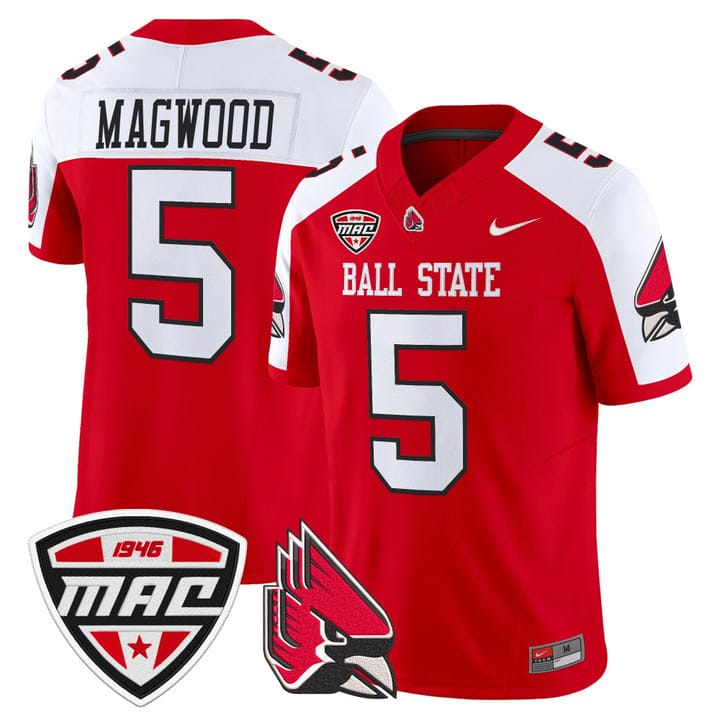 Qian Magwood Jersey #5 Ball State Cardinals 2025 Limited Stitched - Image 4