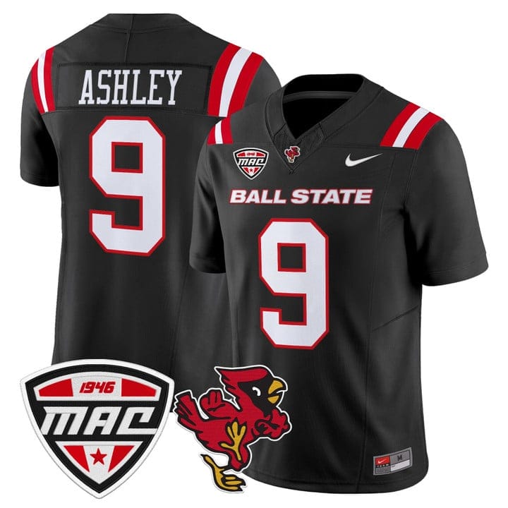 Qua Ashley Jersey #9 Ball State Cardinals 2025 Limited Stitched