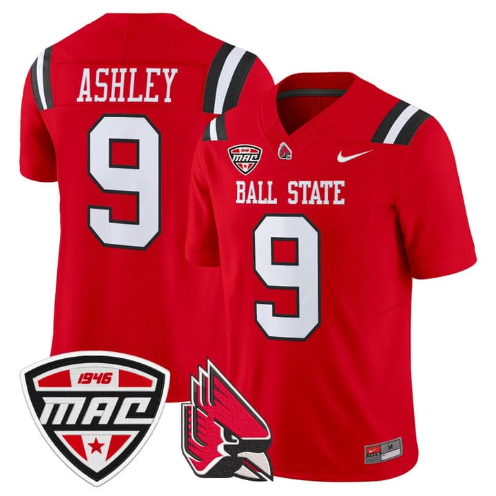 Qua Ashley Jersey #9 Ball State Cardinals 2025 Limited Stitched - Image 5