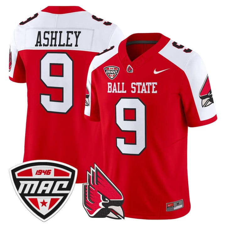 Qua Ashley Jersey #9 Ball State Cardinals 2025 Limited Stitched - Image 4