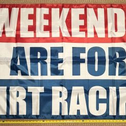 Racing Flag 1 Dorm Room Man Cave Nascar Dirt Racing USA Sign 3x5'