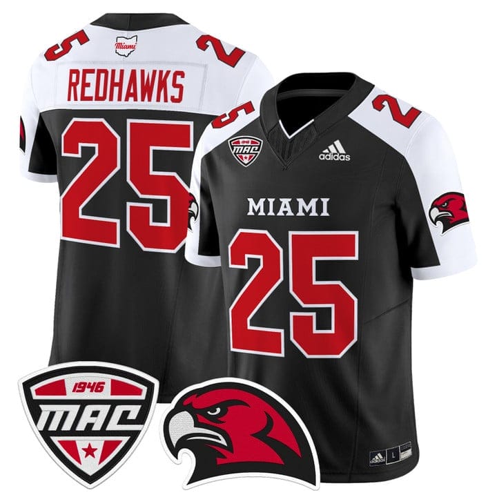RedHawks Jersey #25 Miami OH RedHawks 2025 Vapor Limited Stitched - Image 3