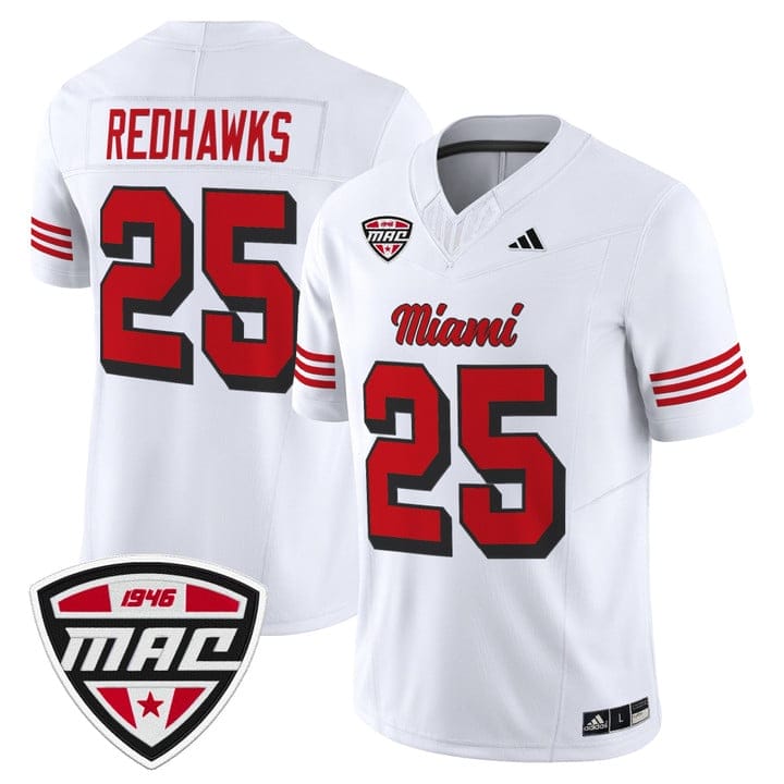 Alternative view of RedHawks Jersey #25 Miami OH RedHawks 2025 Vapor Limited Stitched