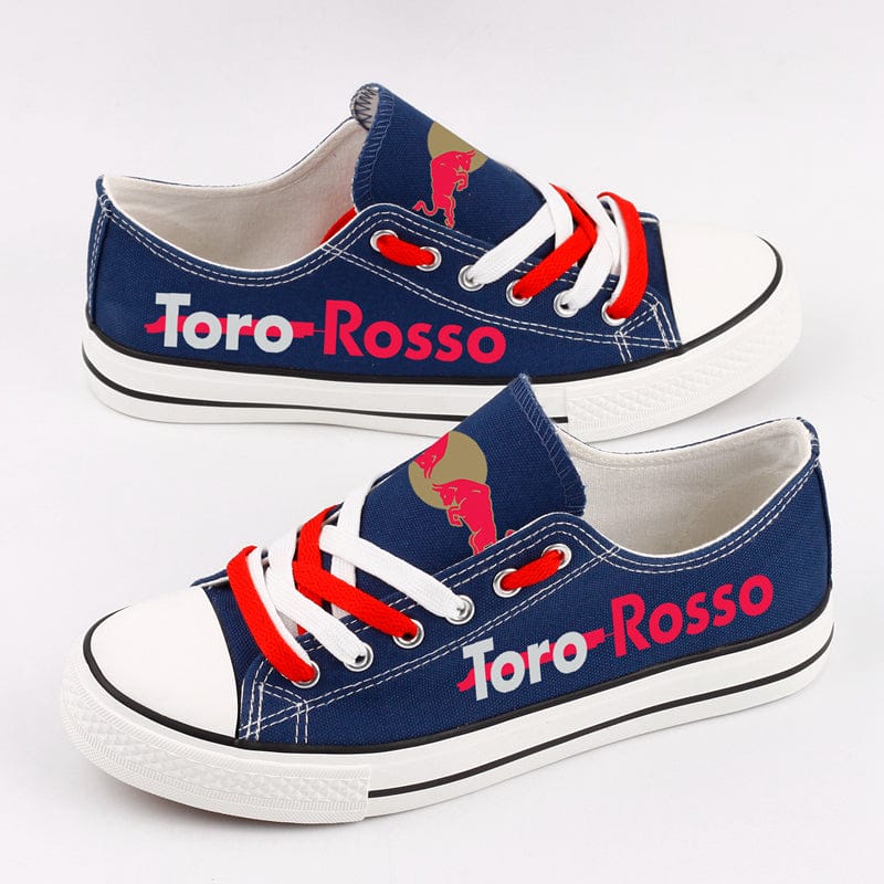 Alternative view of Red Bull Toro Rosso Honda Canvas Sneakers Shoes For Men Women Fans