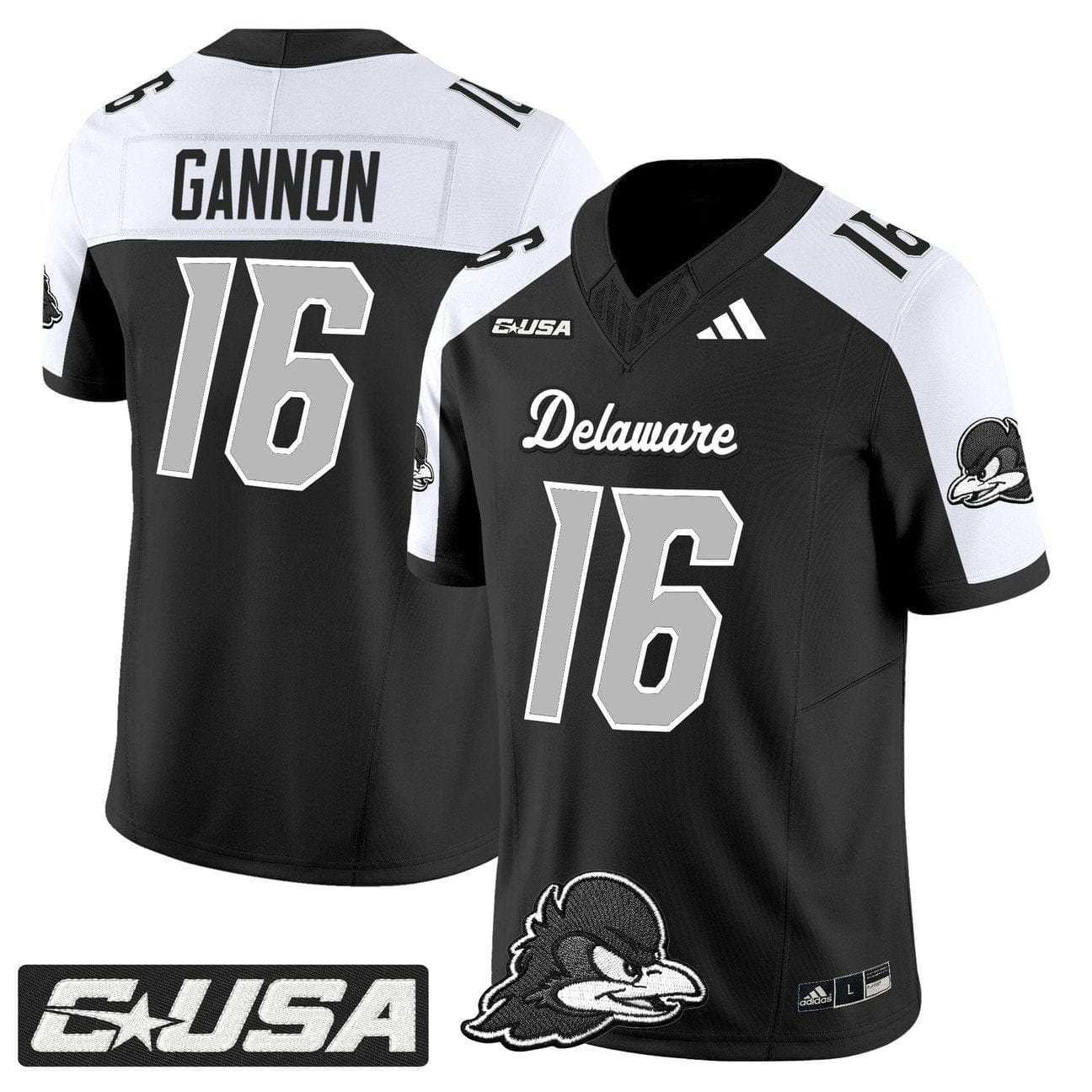 Rich Gannon Jersey #16 Delaware Blue Hens 2025 Vapor Limited Stitched