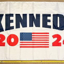 Robert Kennedy Flag 2024 White RFK Democrat Save America USA Sign 3x5'