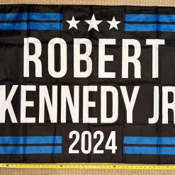 Robert Kennedy Flag Black RFK JR 2024 Democrat America USA Sign 3x5ft