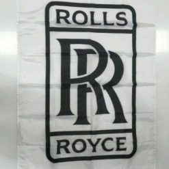 Rolls Royce Style 2 Banner Flag Car Collectible Diecast Silver Shadow Man Cave 3x5ft