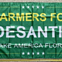 Ron Desantis Flag Farmers For Desantis Green Poster Sign USA 3x5Ft