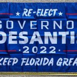 Ron Desantis Flag Governor 2022 Re-Elect Blu Florida Sign USA 3x5ft
