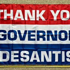 Ron Desantis Flag Thank You Gov Desantis 2024 Block Sign USA 3x5Ft