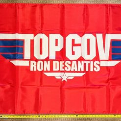 Ron Desantis Flag Top Gov Red USA Save America Florida Sign USA 3x5'