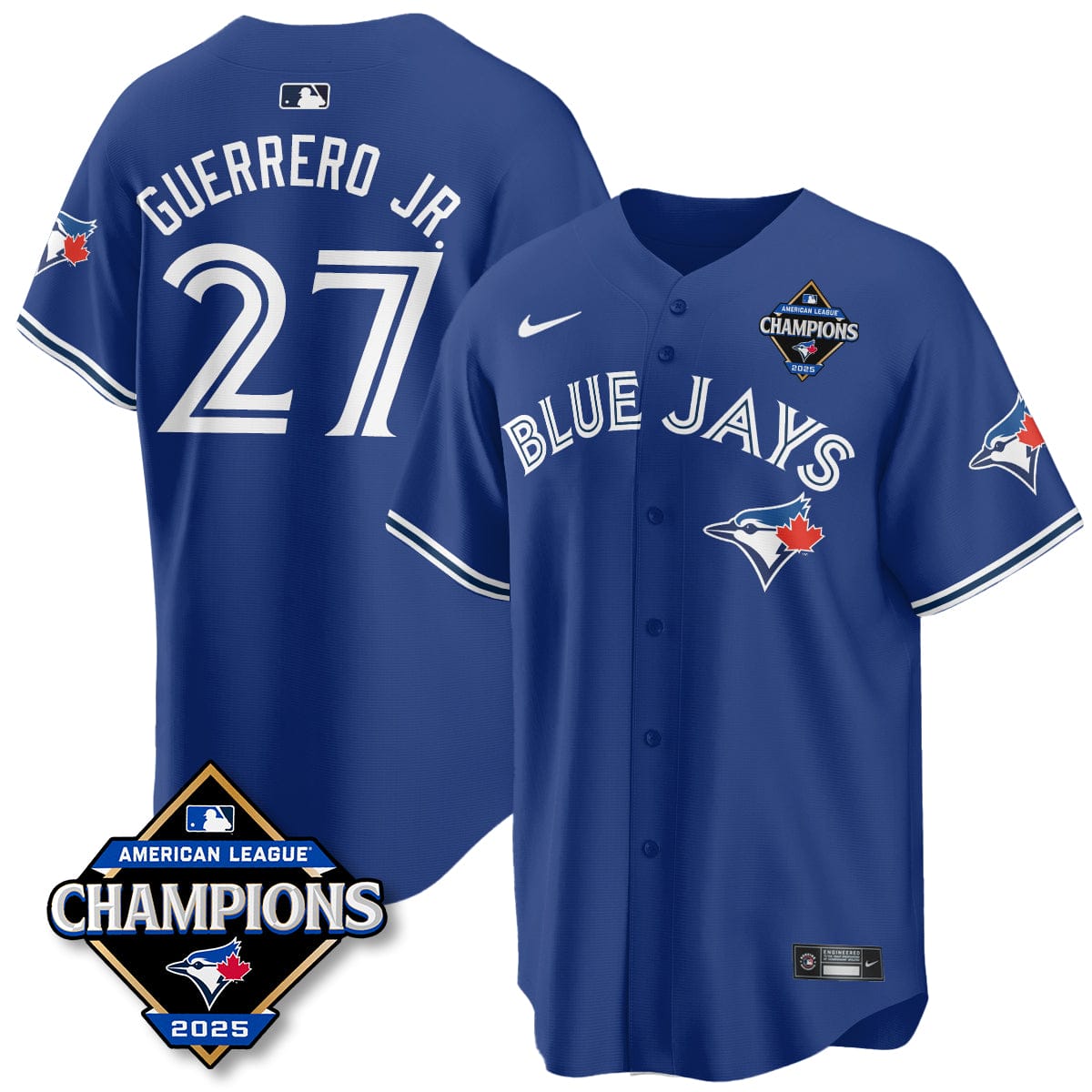 Toronto Blue Jays 2025 American League Champions Jersey - All Stitched - Image 26
