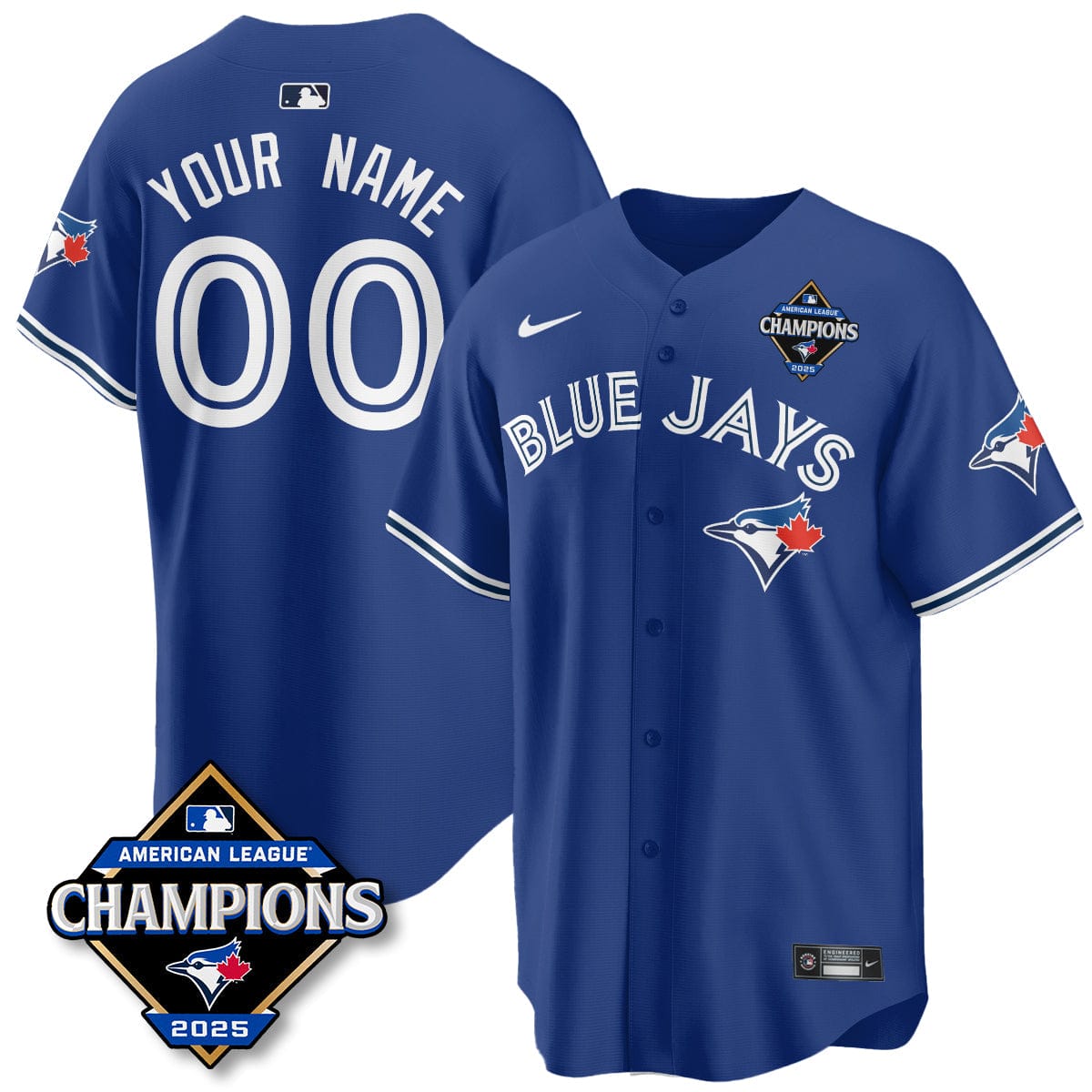 Toronto Blue Jays 2025 American League Champions Jersey - All Stitched - Image 30