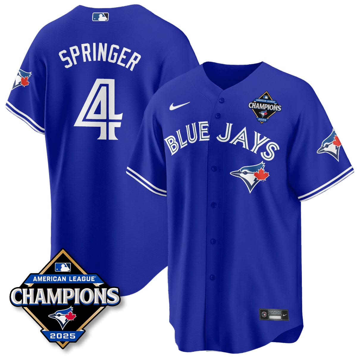Toronto Blue Jays 2025 American League Champions Jersey - All Stitched - Image 35