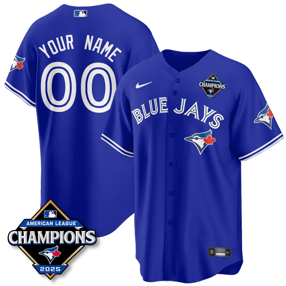Toronto Blue Jays 2025 American League Champions Jersey - All Stitched - Image 37
